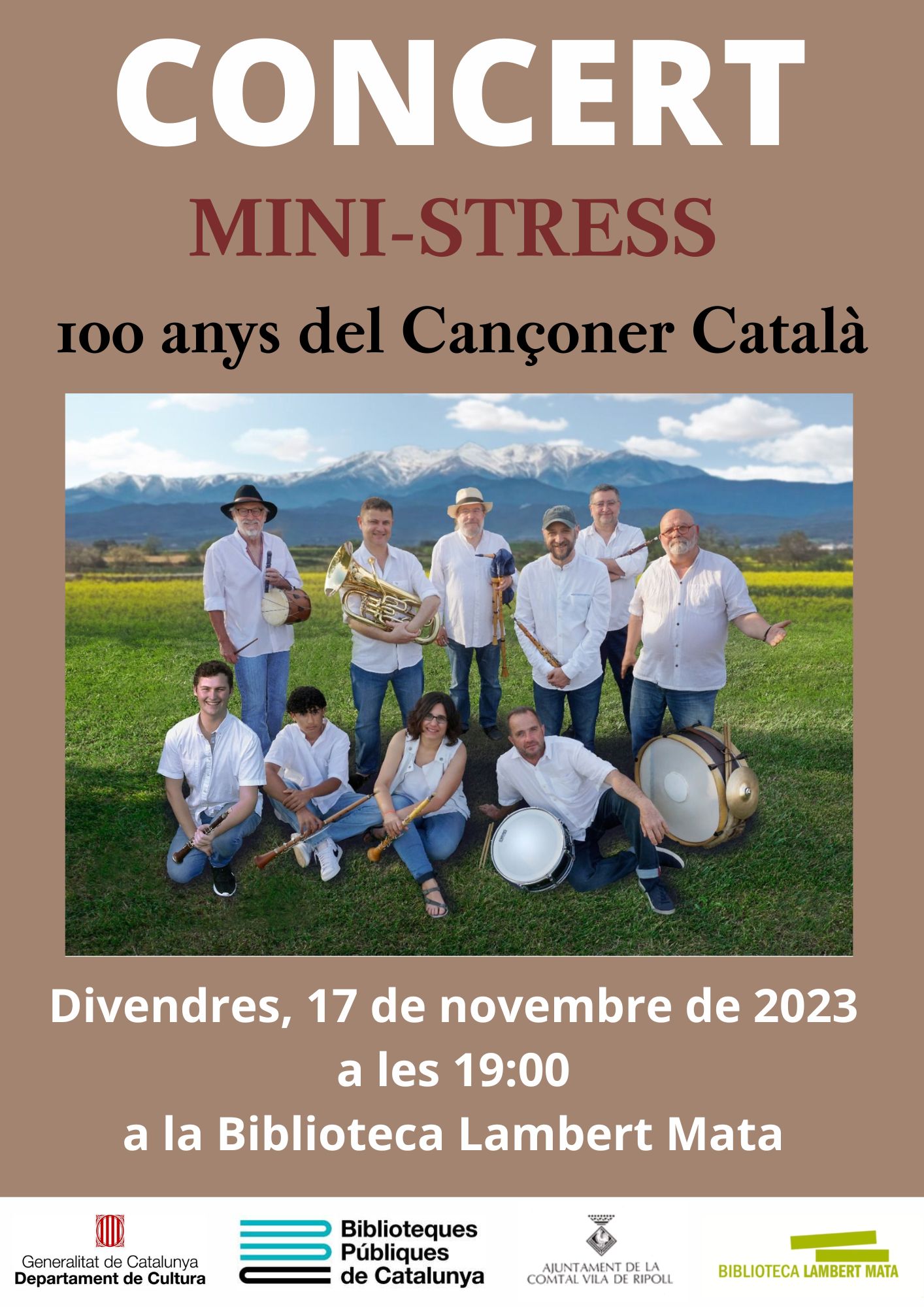 Cartell concert Mini-stress