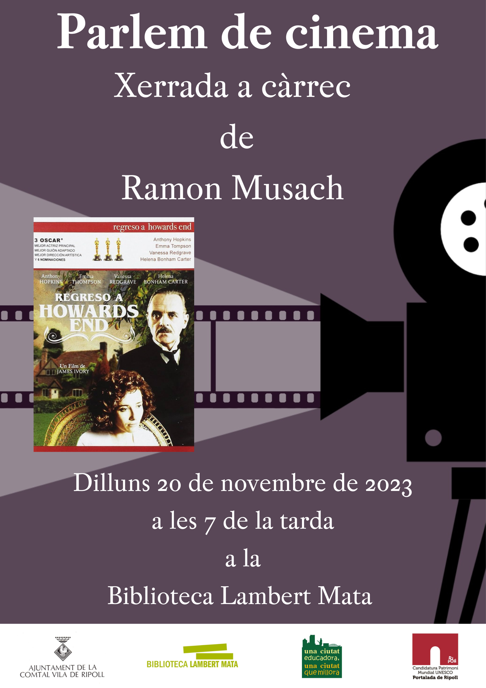 Cartell parlem de cinema novembre Ripoll