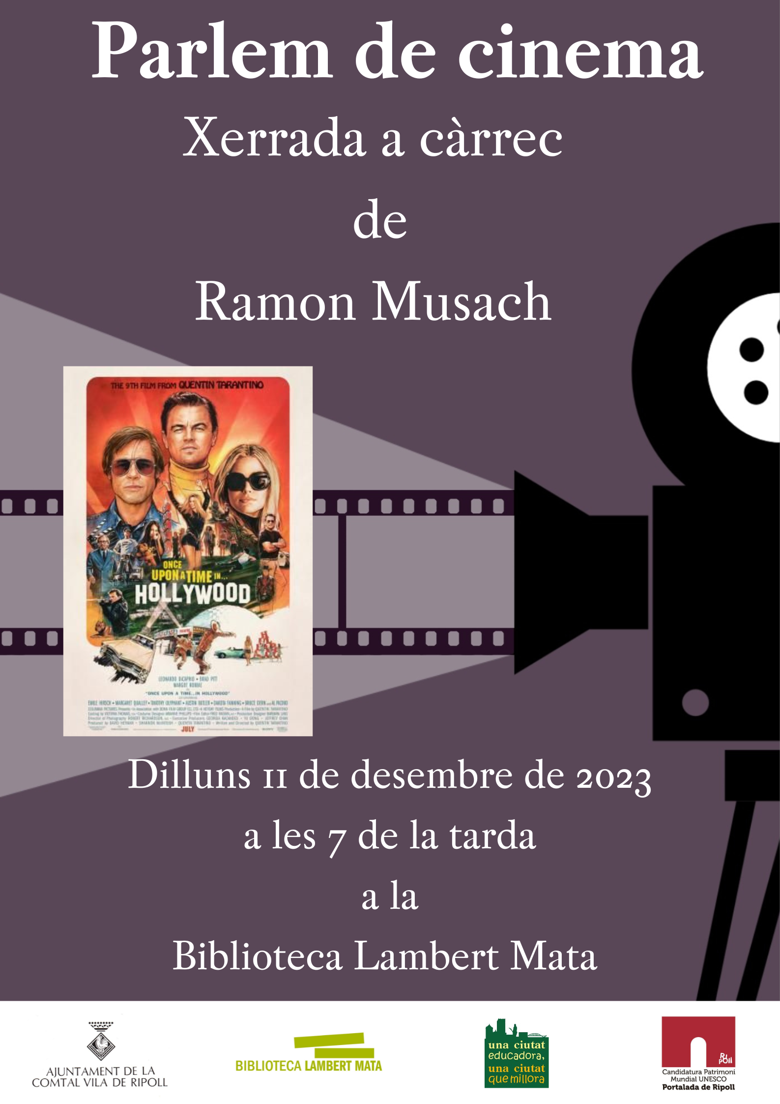 Cartell Parlem de cinema desembre Ripoll
