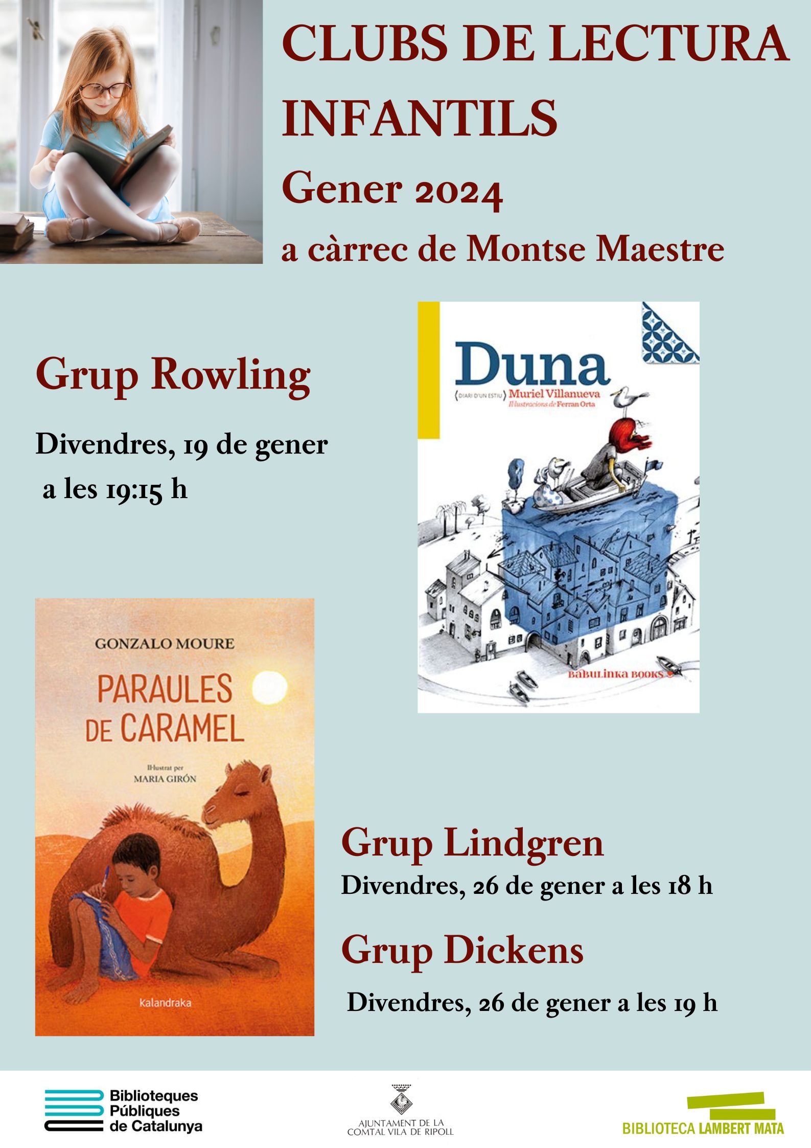 cartell clubs infantils gener Ripoll