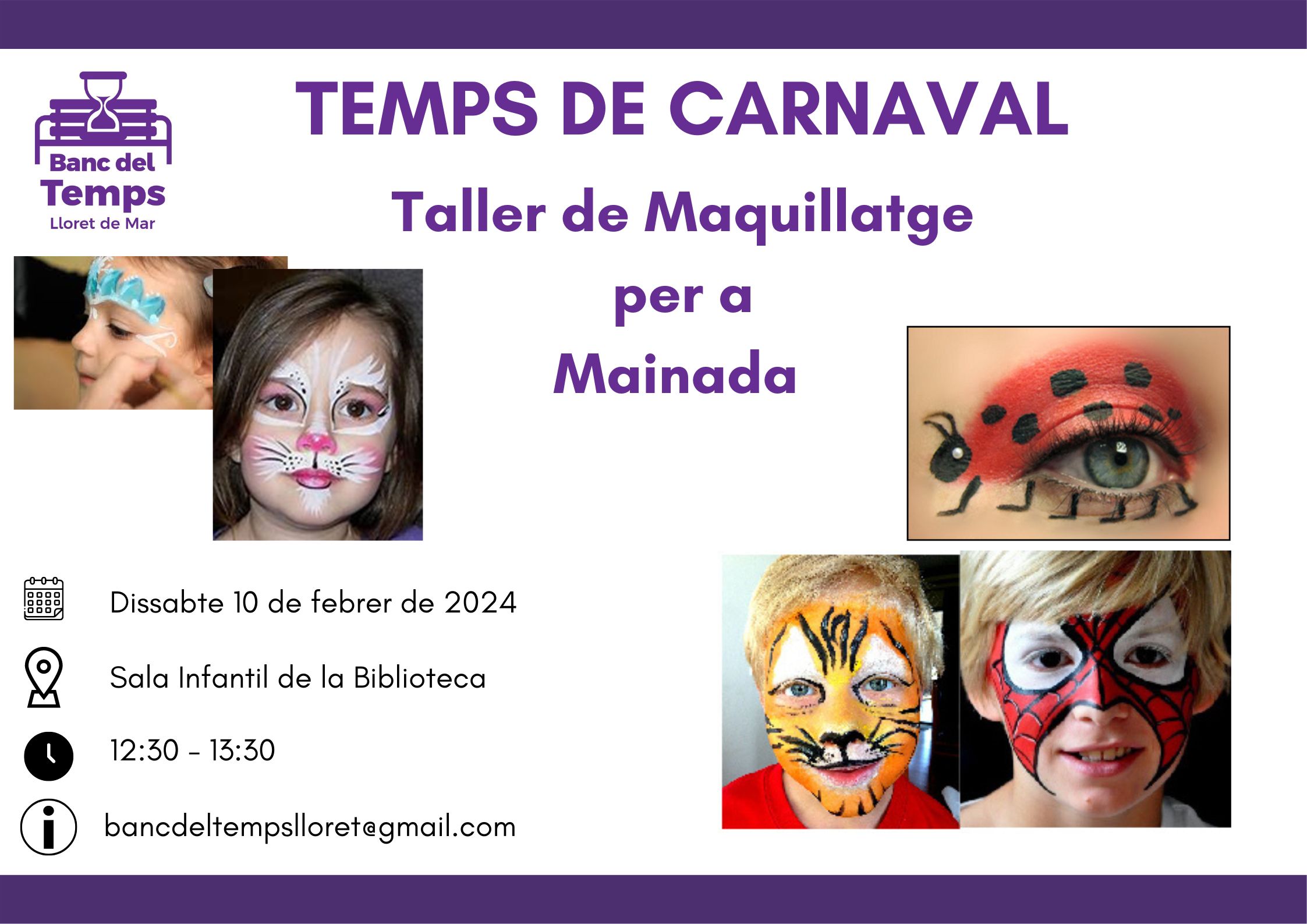 Taller de maquillatge de Carnaval