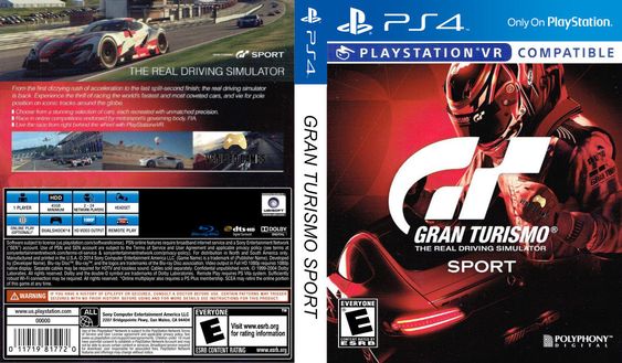 GT Gran Turismo The real driving simulator : PS 4
