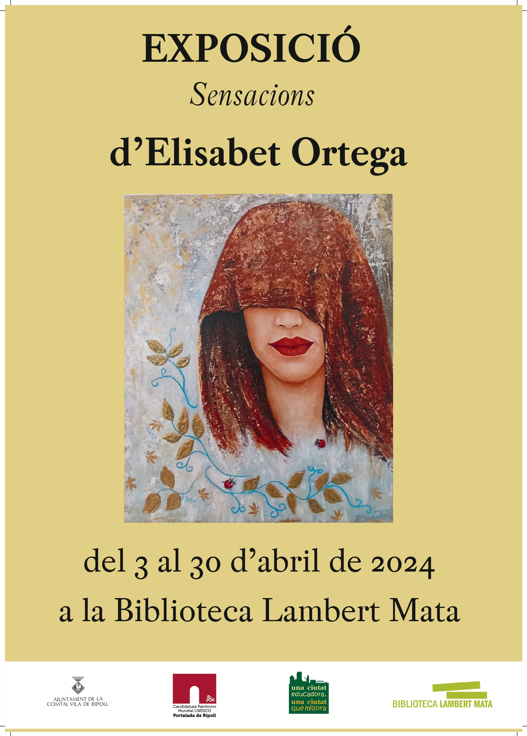 Cartell exposició Elisabet Ortega abril 2024 Ripoll