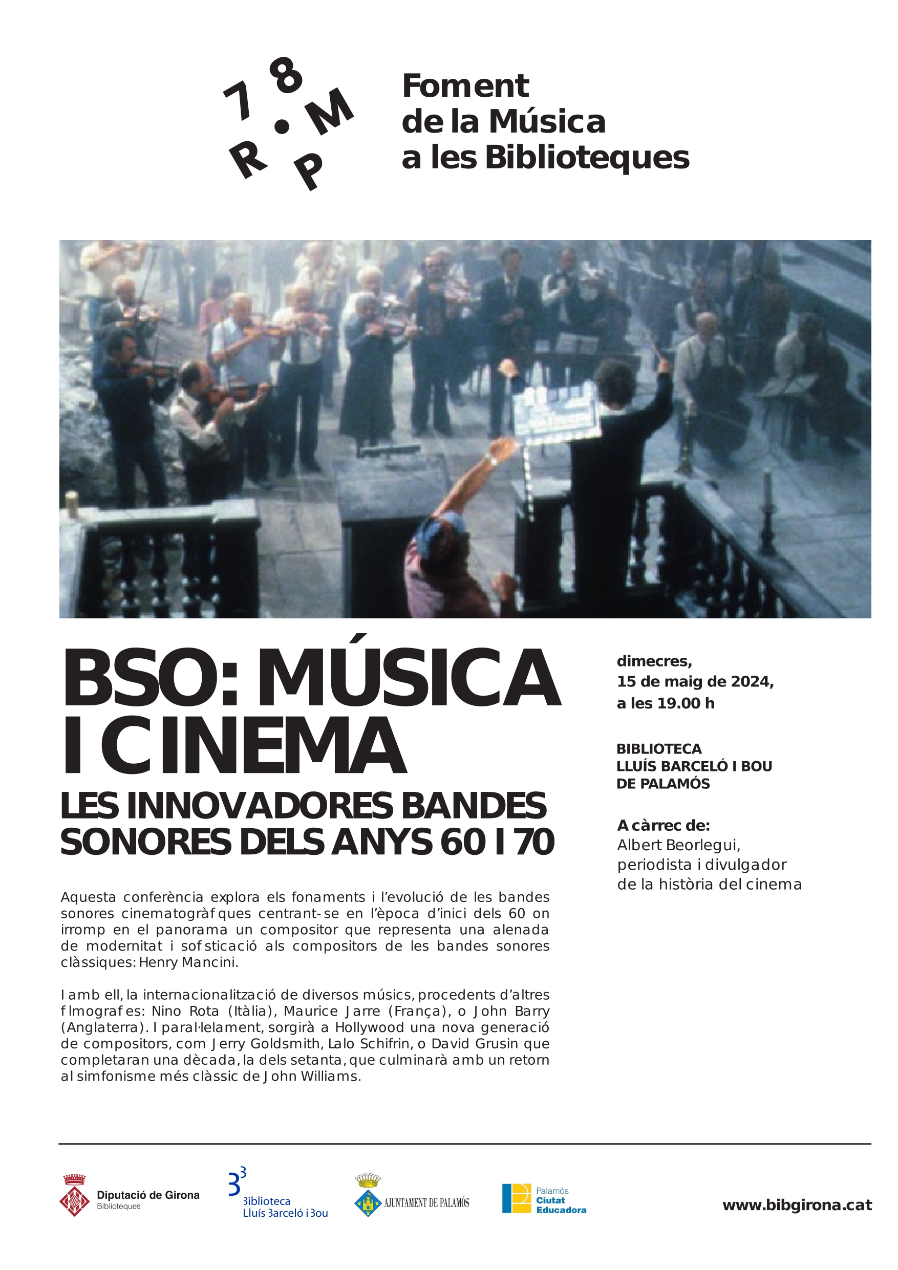 Xerrada 78rpm "BSO: música i cinema"
