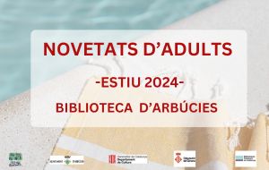 Novetats d'adults Biblioteca d'Arbúcies