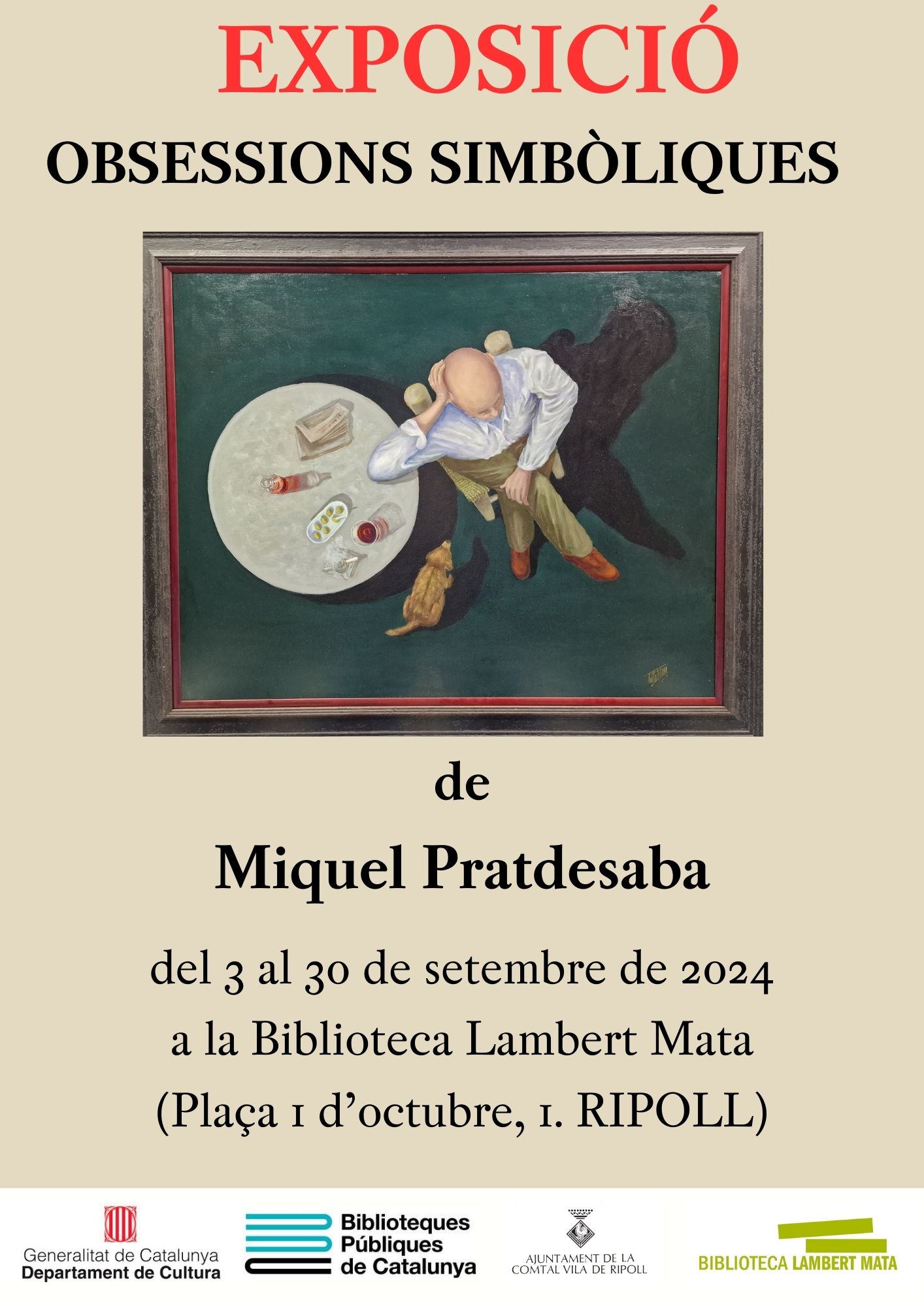 Cartell: Exposició Pratdesaba setembre 2024 Ripoll