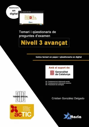 Temari i qüestionaris de preguntes d'examen ACTIC 