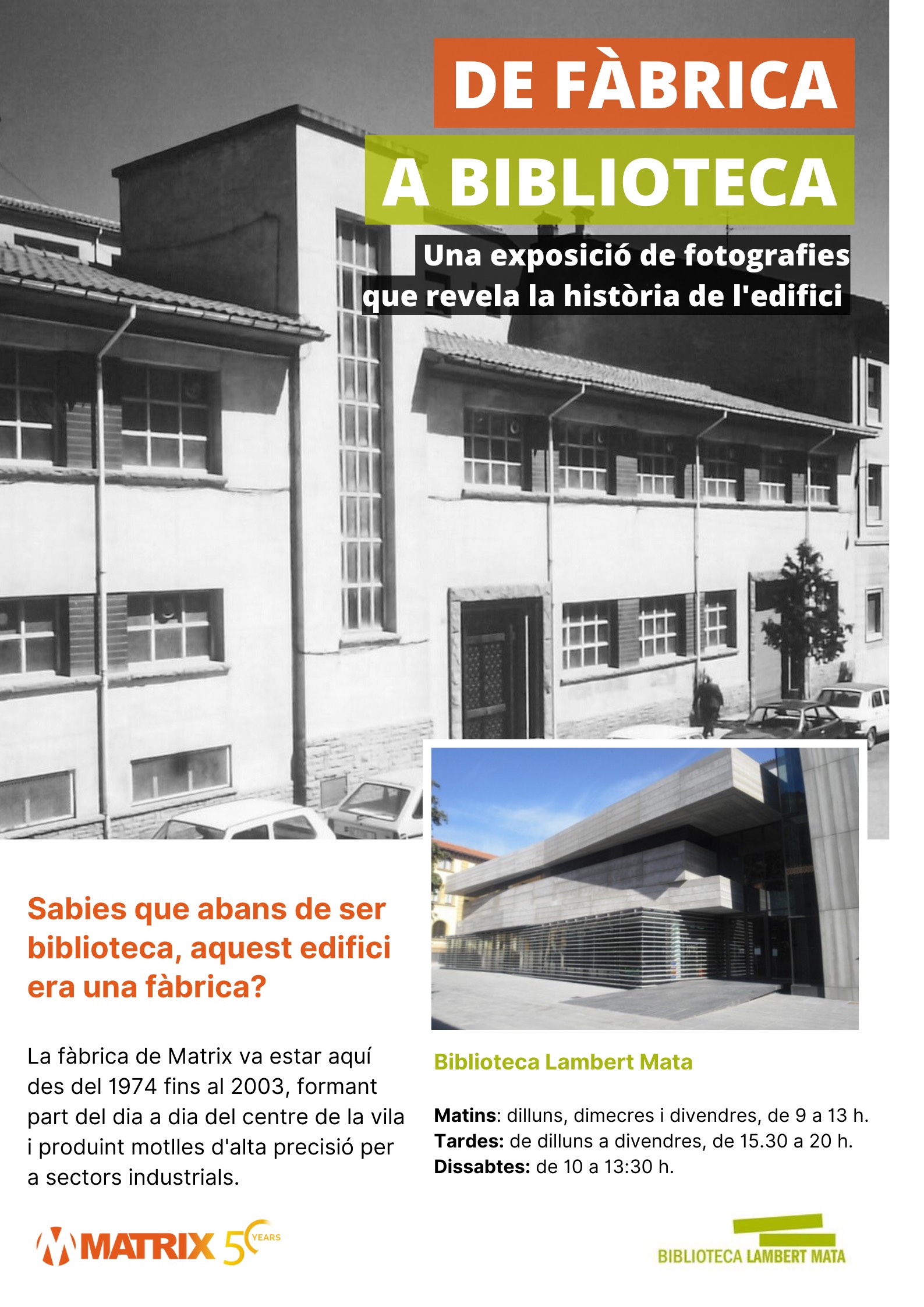 Cartell: exposició Màtrix