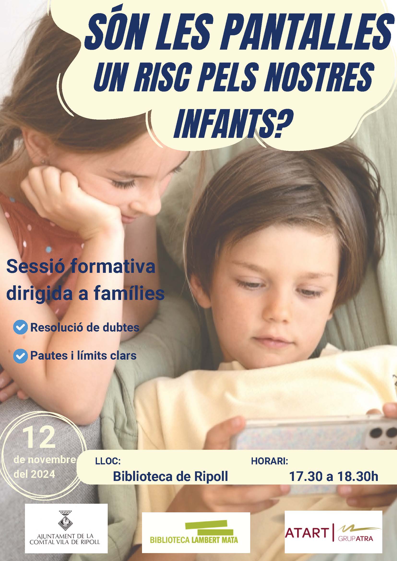 Cartell xerrada 12 novembre a Ripoll