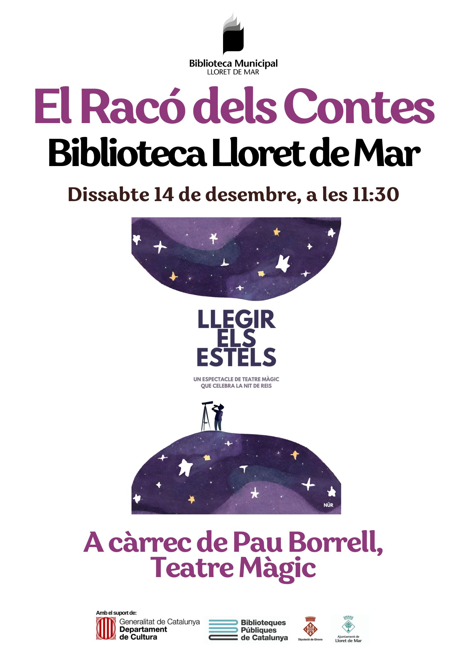 El Racó dels Contes. Llegir els estels