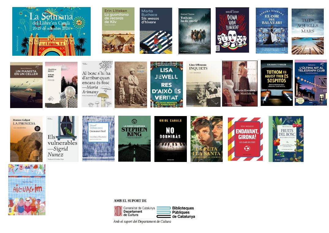Novetats novel·les adquirides a La Setmana del Llibre en català 2024