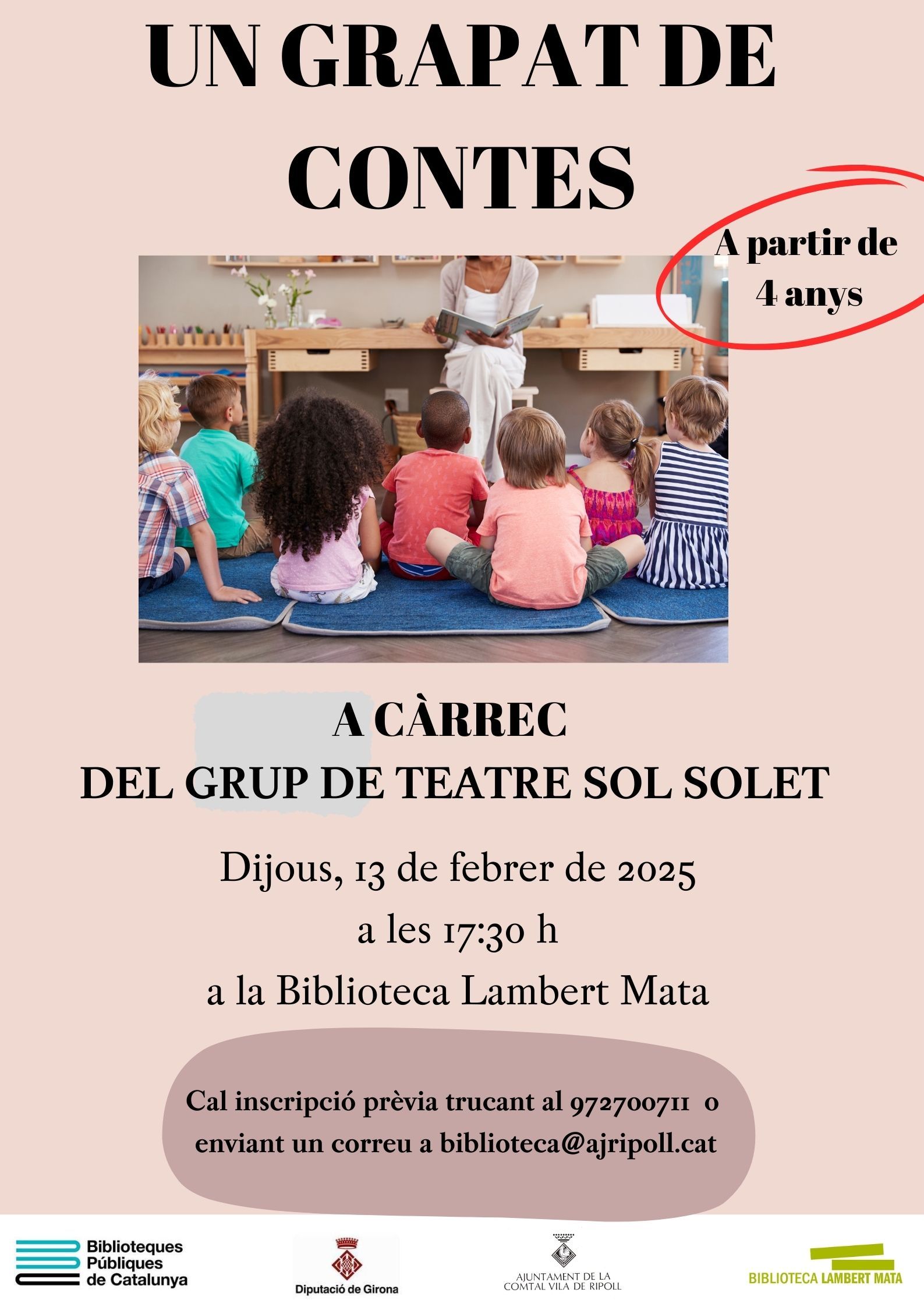 Cartell hora del conte 13 febrer Ripoll
