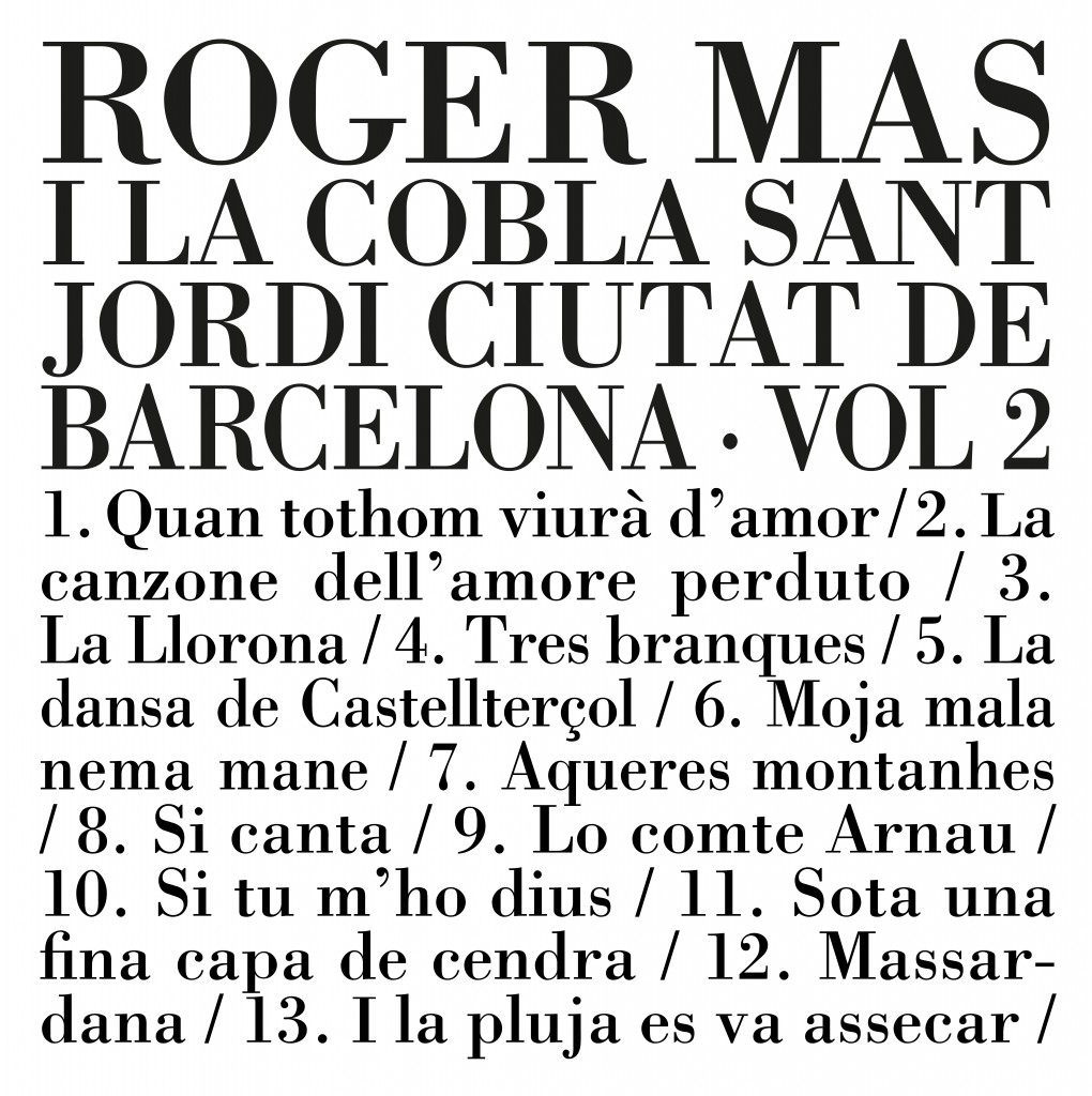 Roger Mas i la Cobla Sant Jordi Ciutat de Barcelona - volum 2