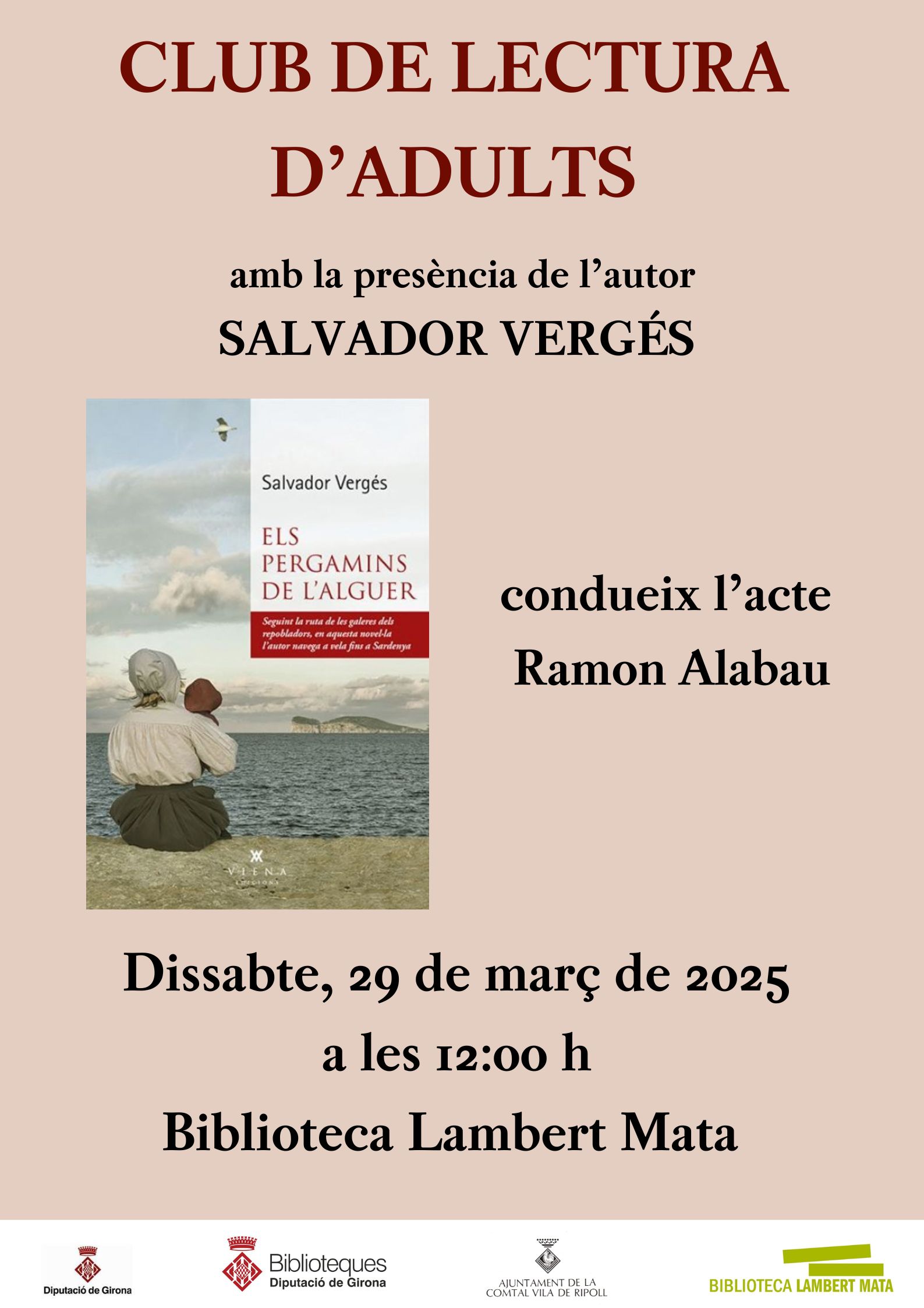 Cartell club de lectura adults