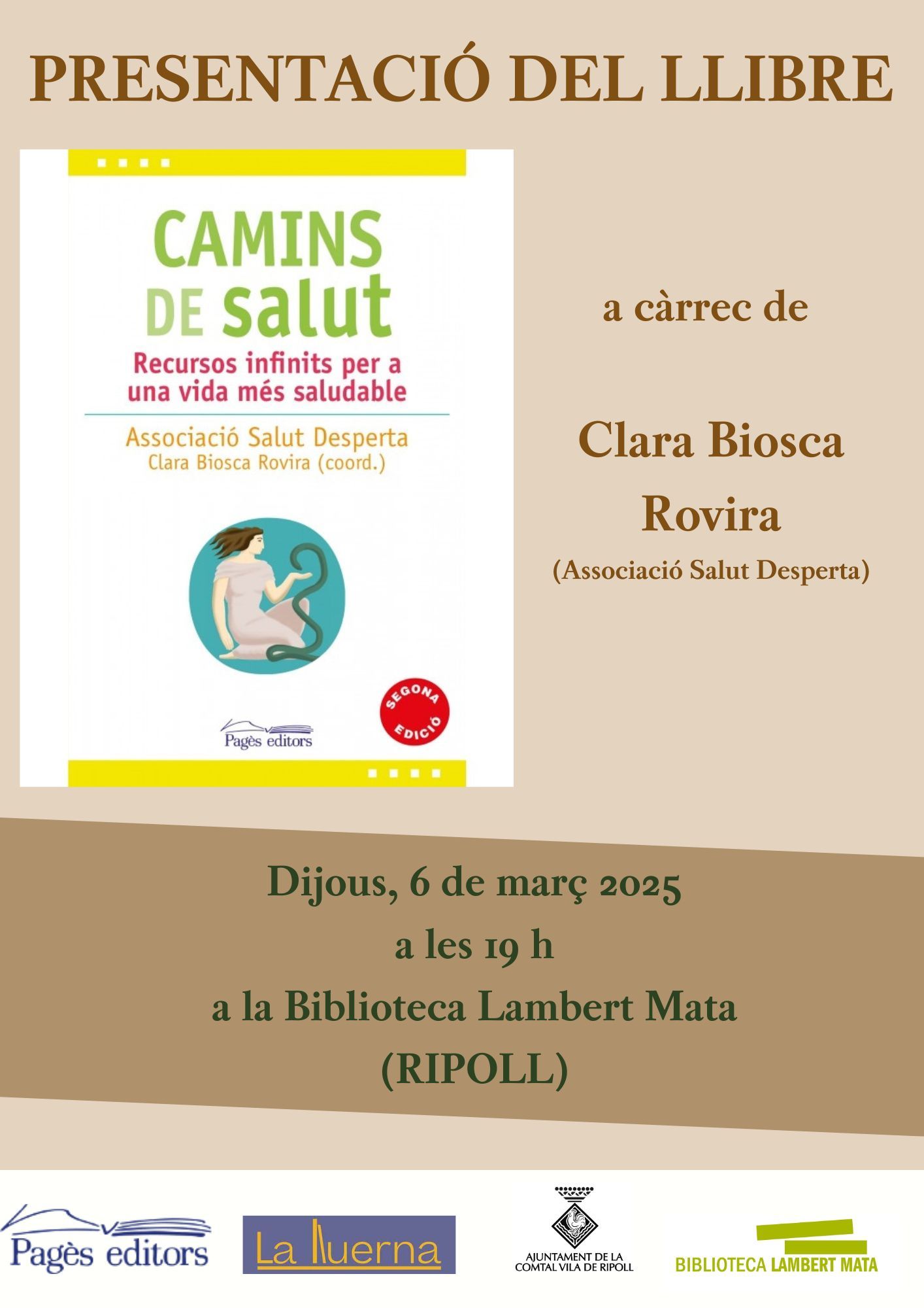 Cartell presentació Camins de salut Ripoll 
