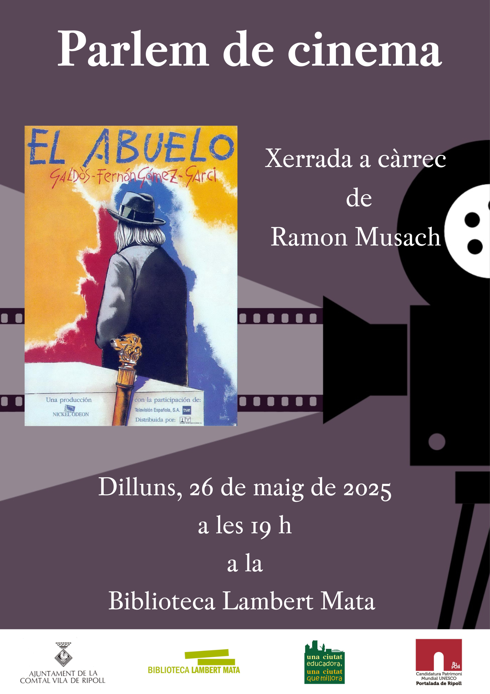 Cartell parlem de cinema maig 2025