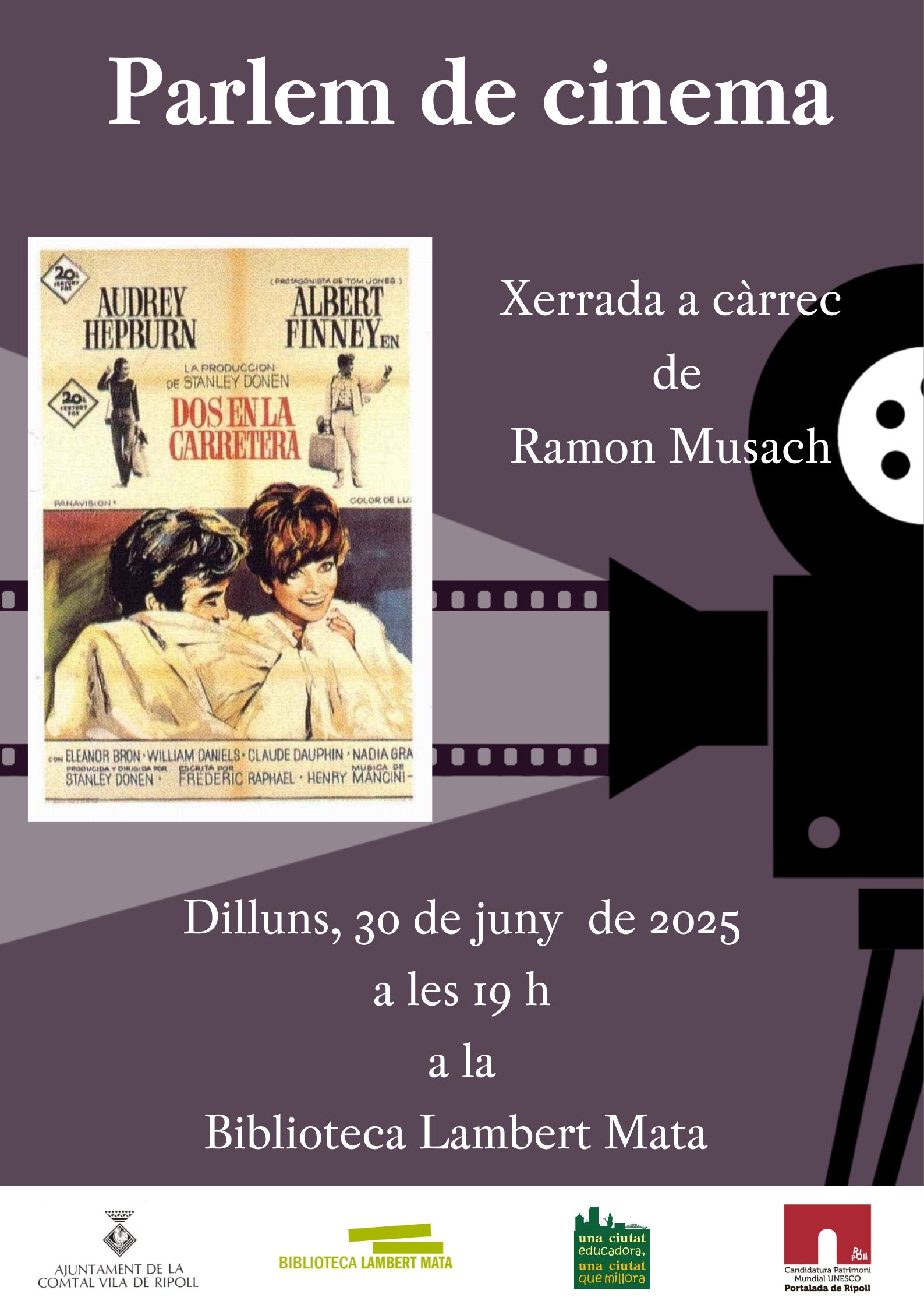 Cartell parlem de cinema juny 2025 a Ripoll