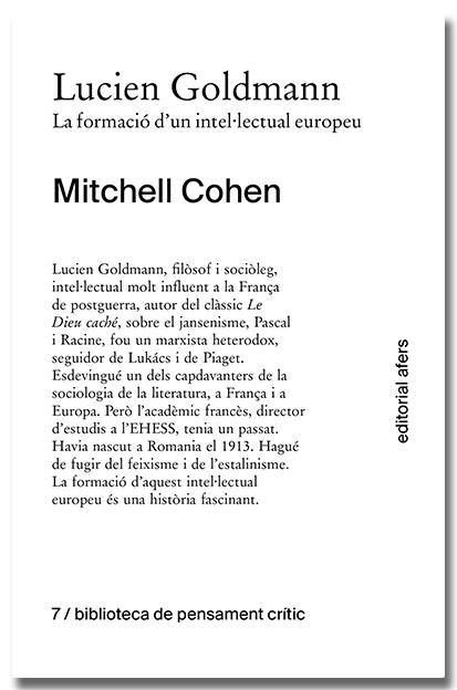 Lucien Goldmann : la formació d'un intel·lectual europeu