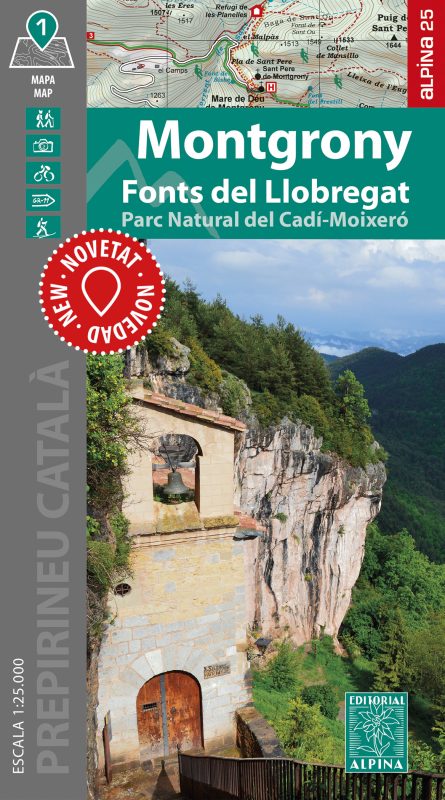 Fonts del Llobregat : Pirineu català : mapa i guia excursionista i turística