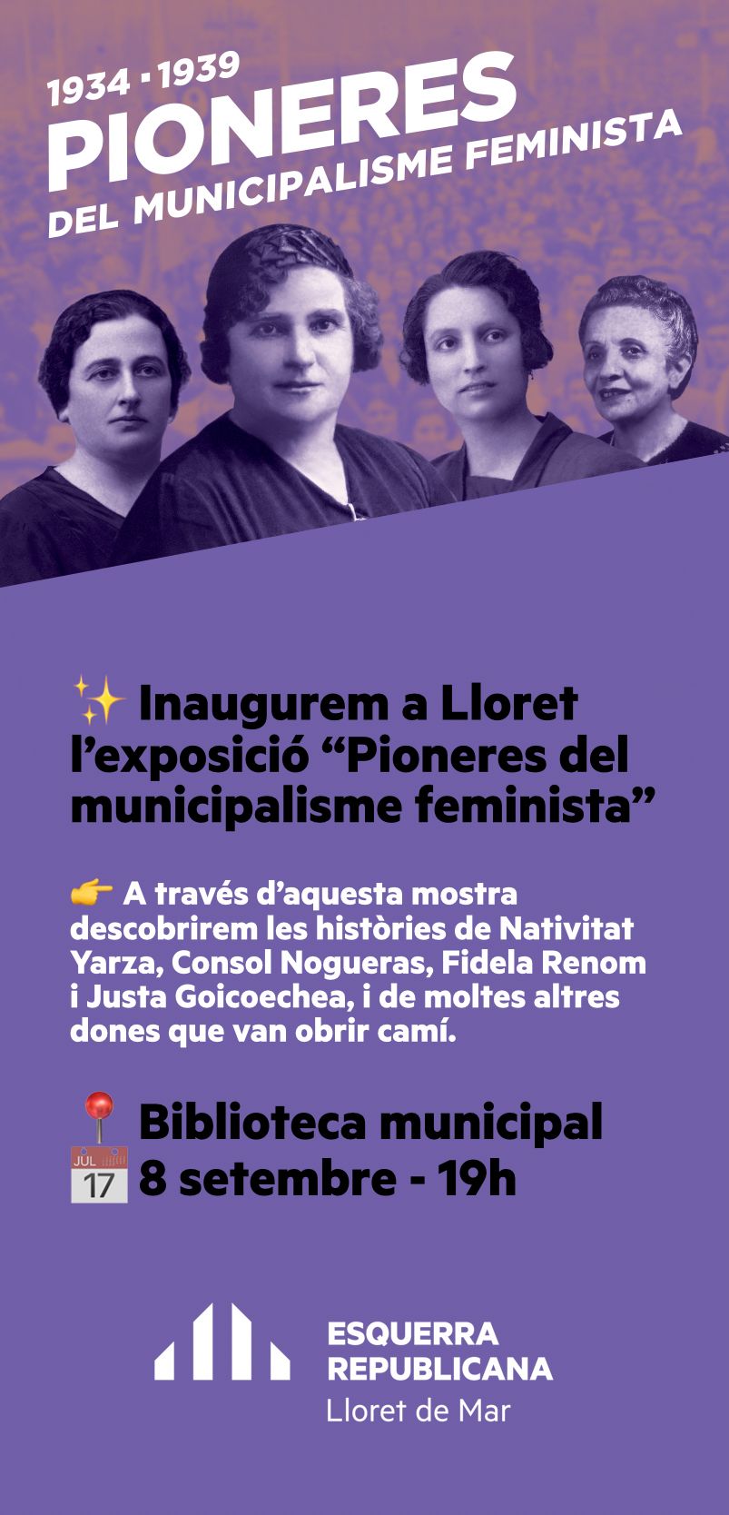 Exposició Pioneres del municipalisme feminista
