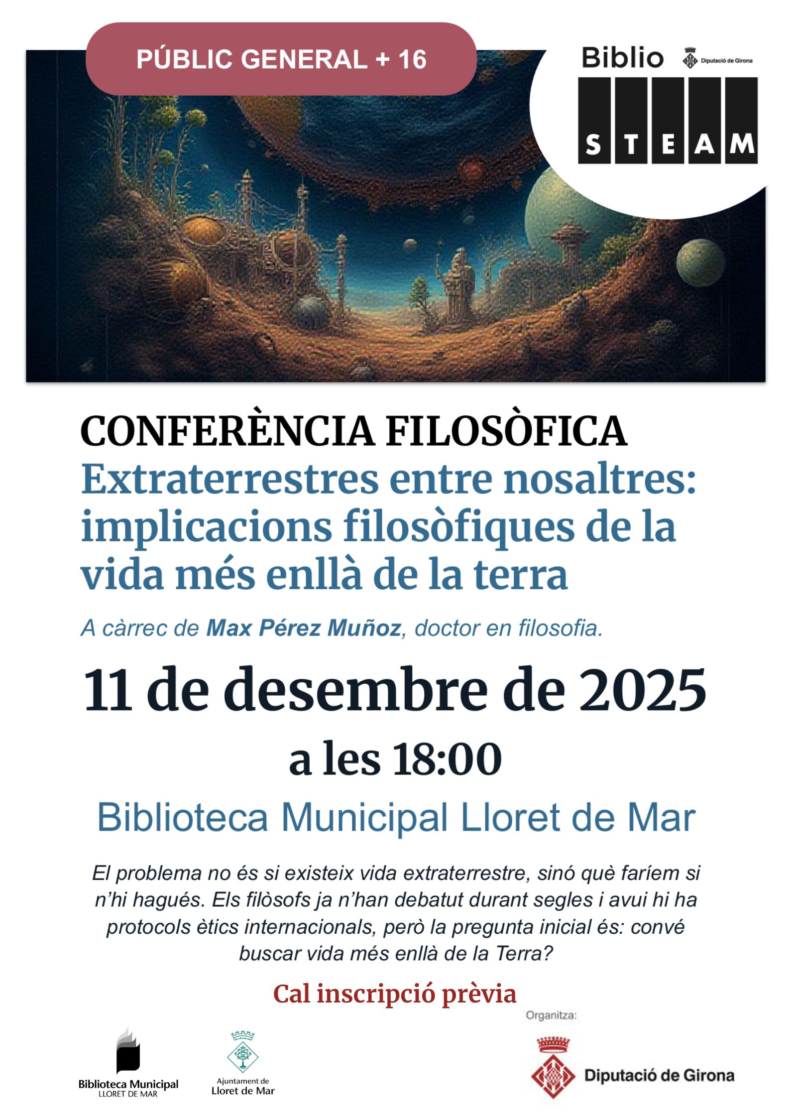 Conferència filosòfica. Extraterrestres entre nosaltres