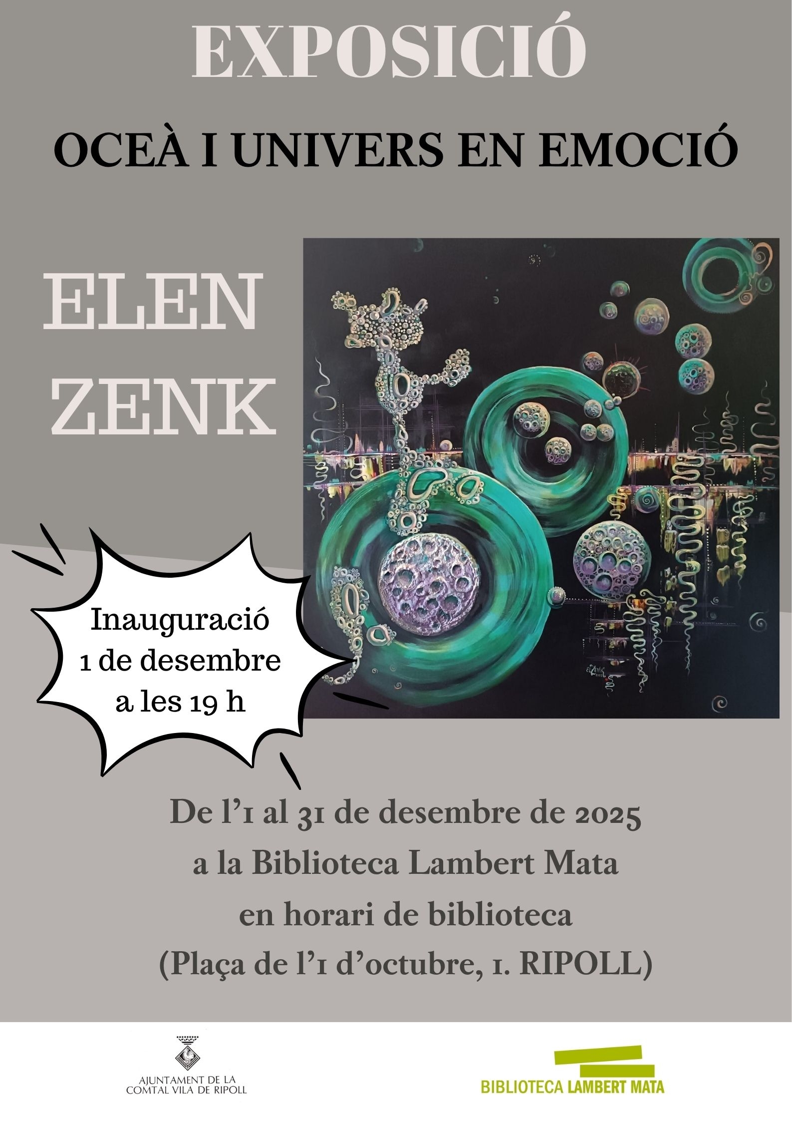 Cartell exposició Elena desembre 2025 Ripoll