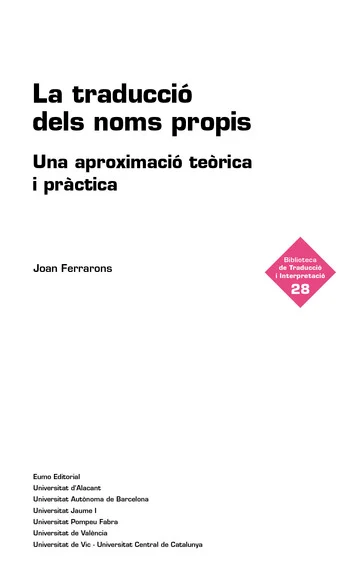 La Traducció dels noms propis
