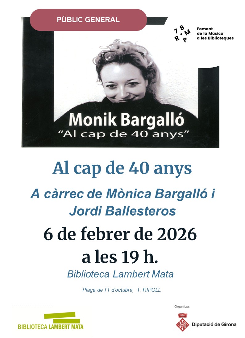 Nou cartell Mònica Bargalló Ripoll