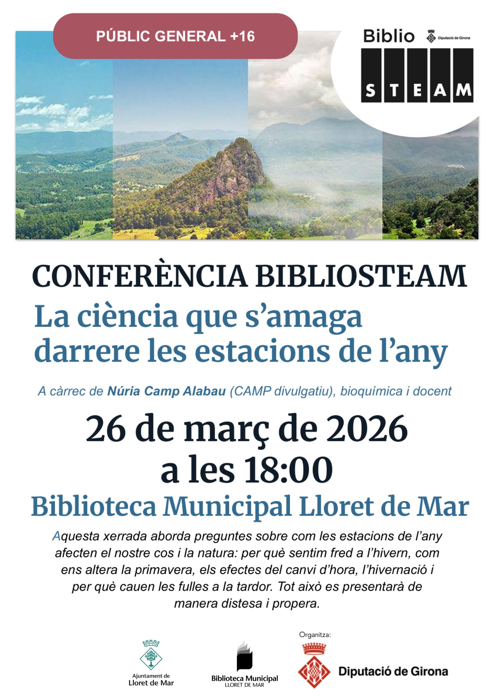 Conferència filosòfica. La ciència que s'amaga darrere les esTacions de l'any