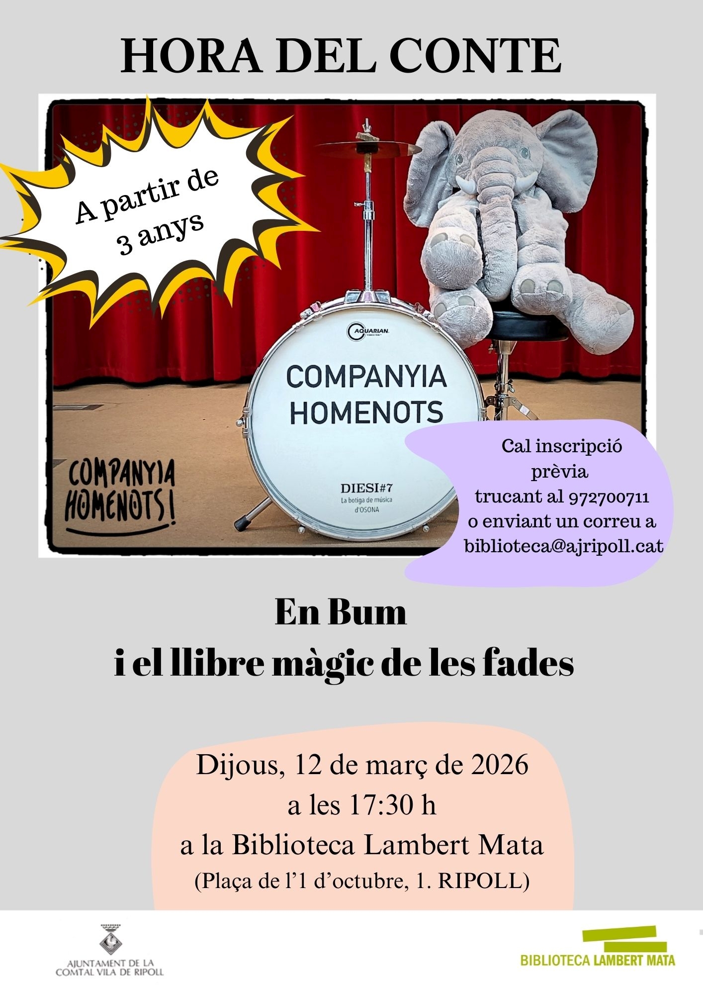 Cartell hora del conte 12 març homenots a Ripoll