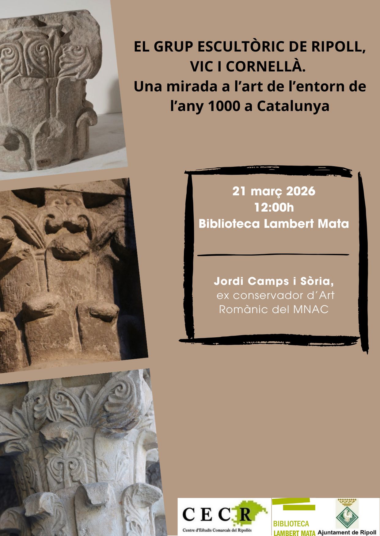Cartell xerrada 21 de març a  Ripoll