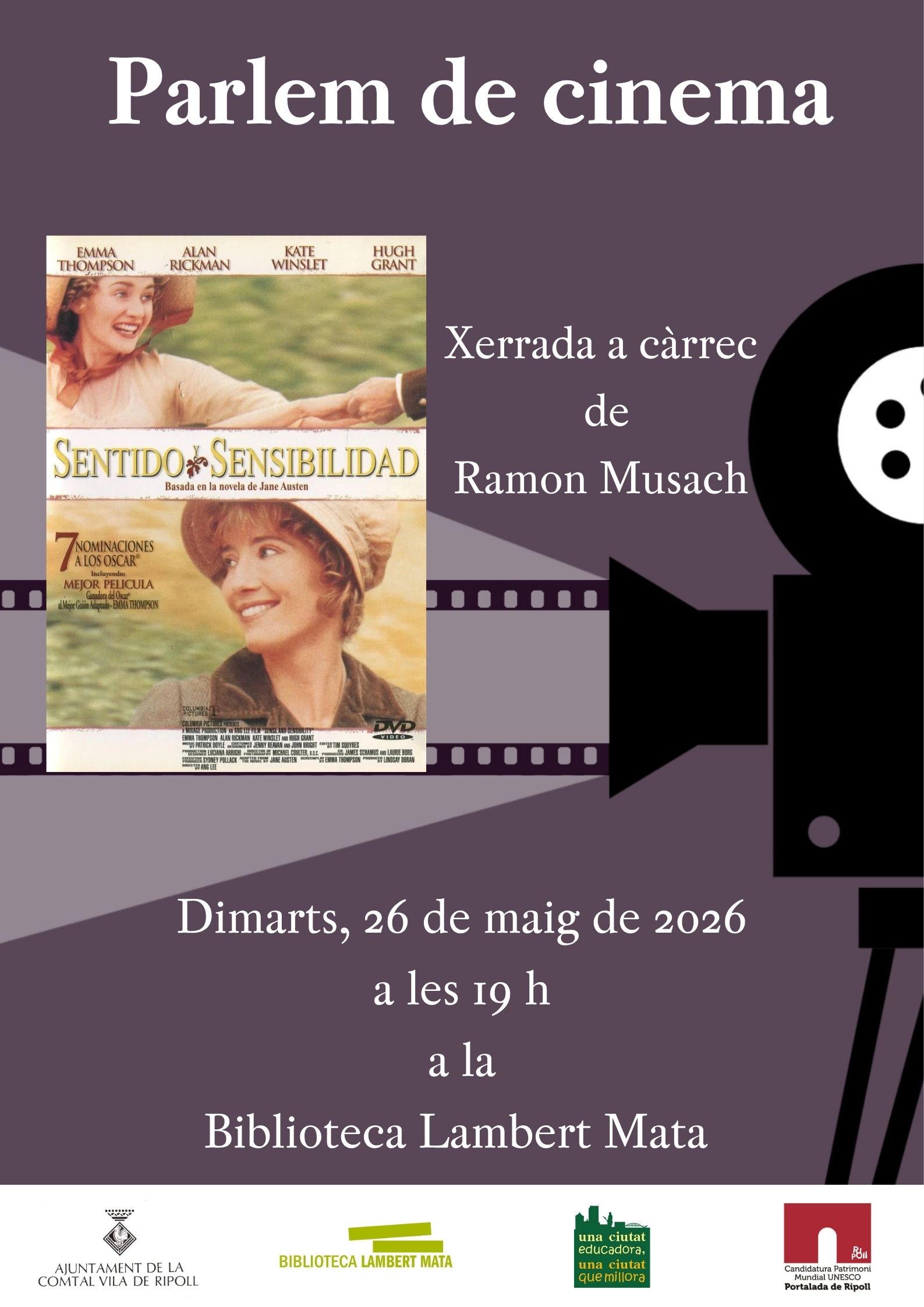 Cartell parlem de cinema maig 2026