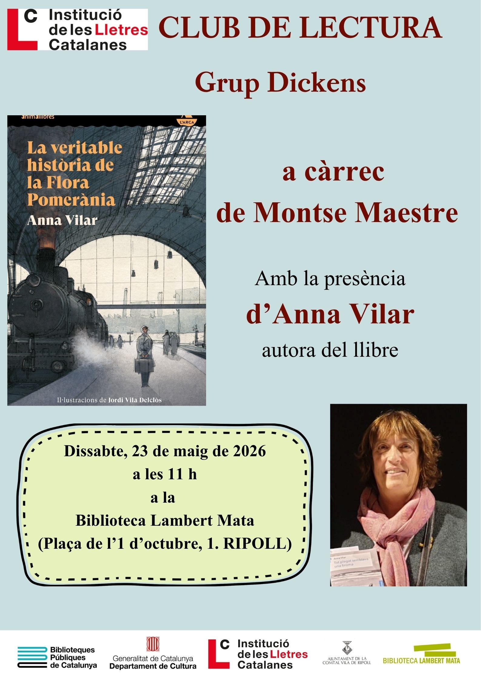 Cartell club de lectura 23 maig Ripoll