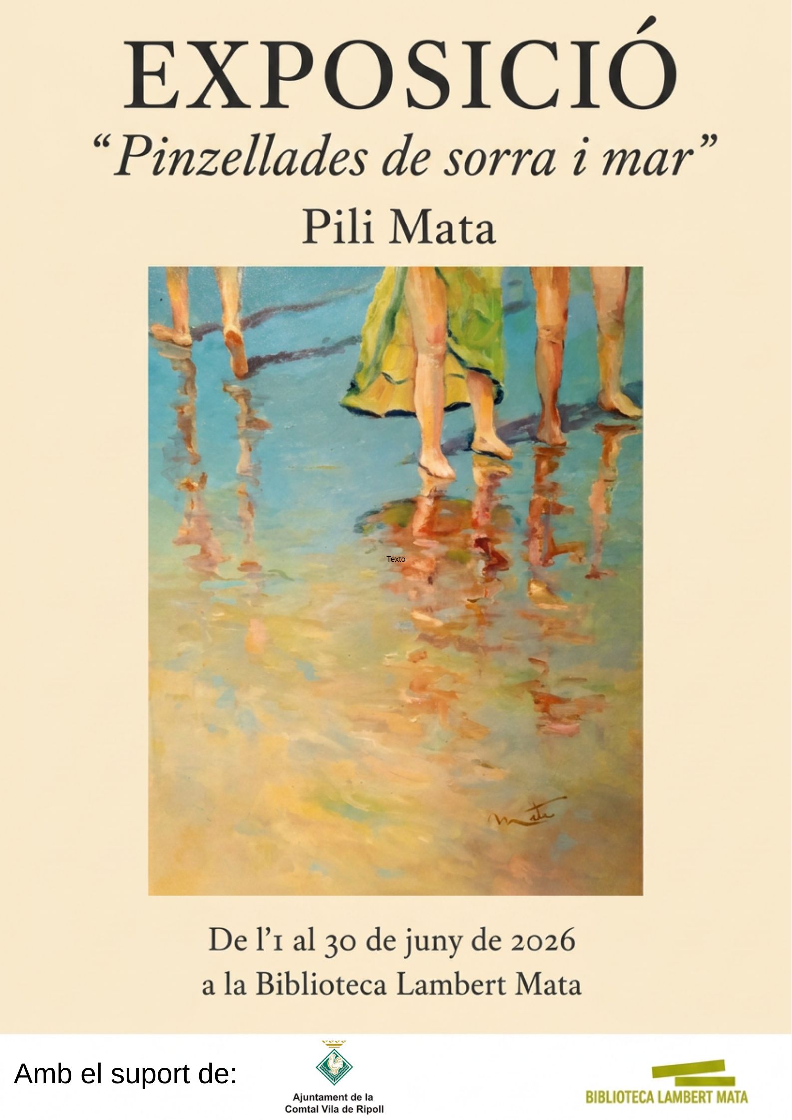 Cartell exposició Pili Mata juny 2026