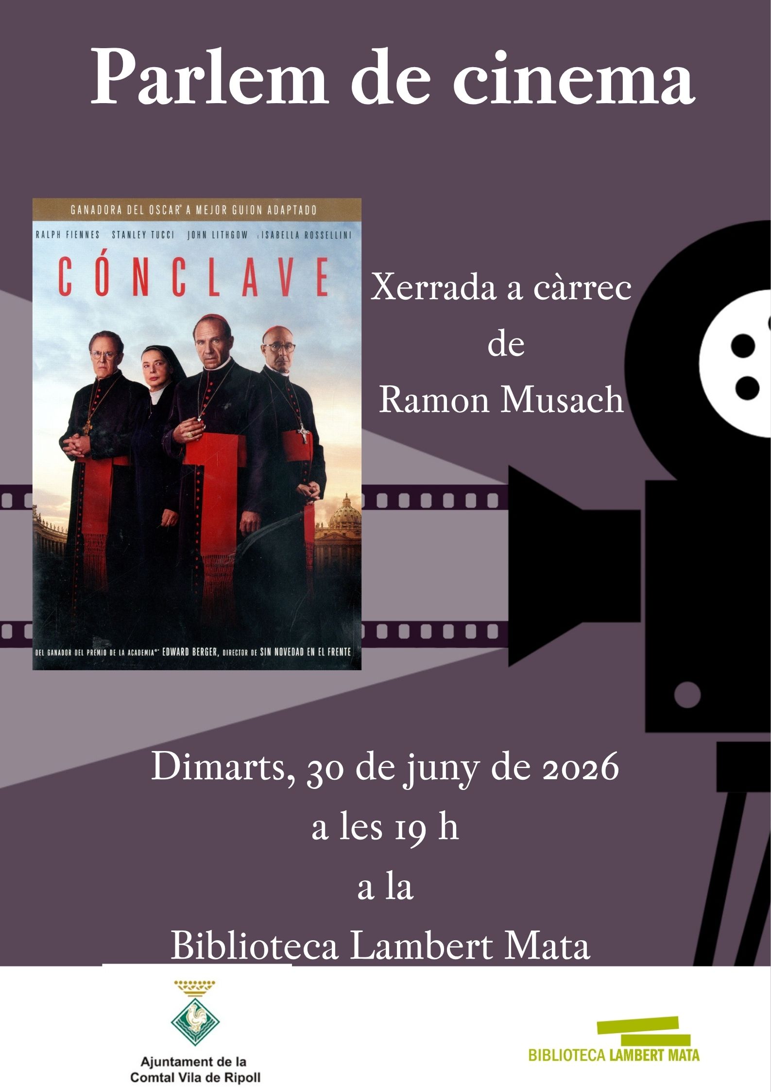 Cartell parlem de cinema juny 2026