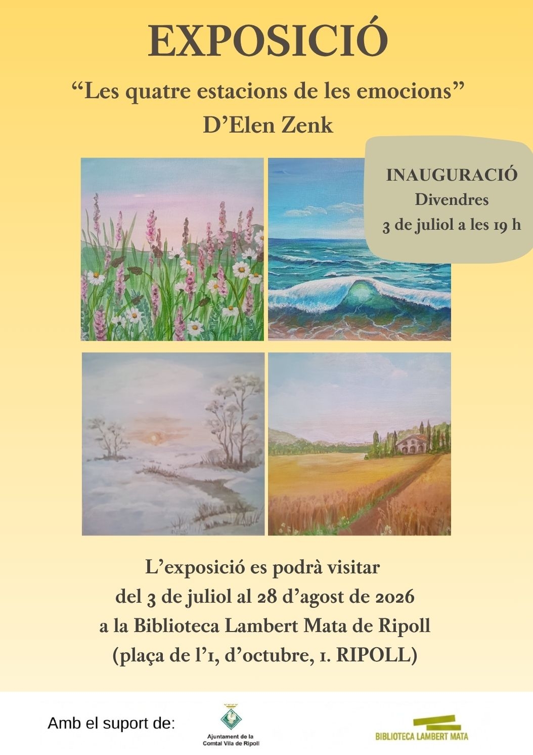 Cartell exposició juliol 2026 a Ripoll