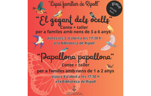 Conte + taller " El gegant dels ocells" per a famílies amb nens de 3 a 6 anys