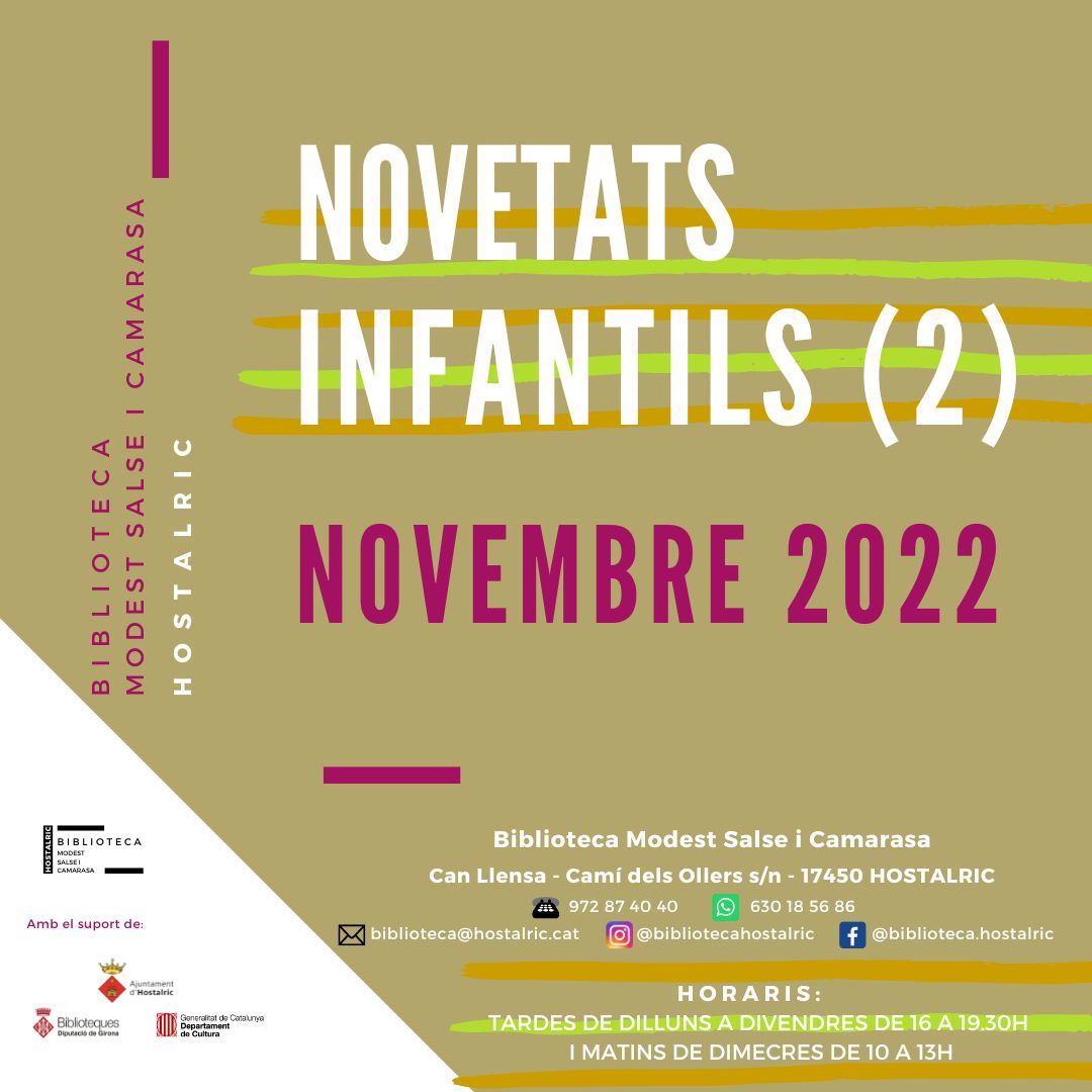 Novetats infantils 2 novembre 2022