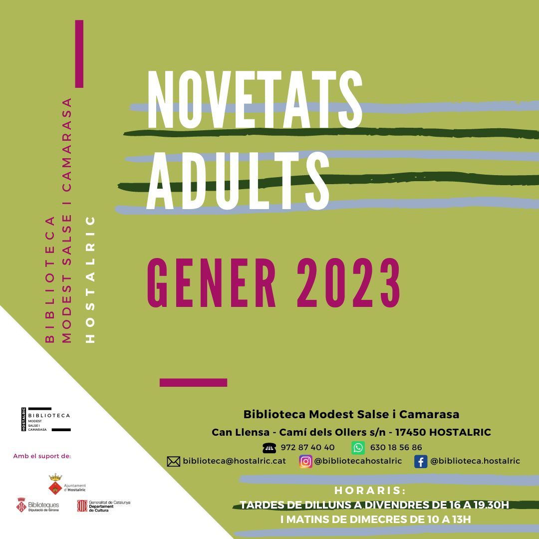 Novetats adults gener 2023