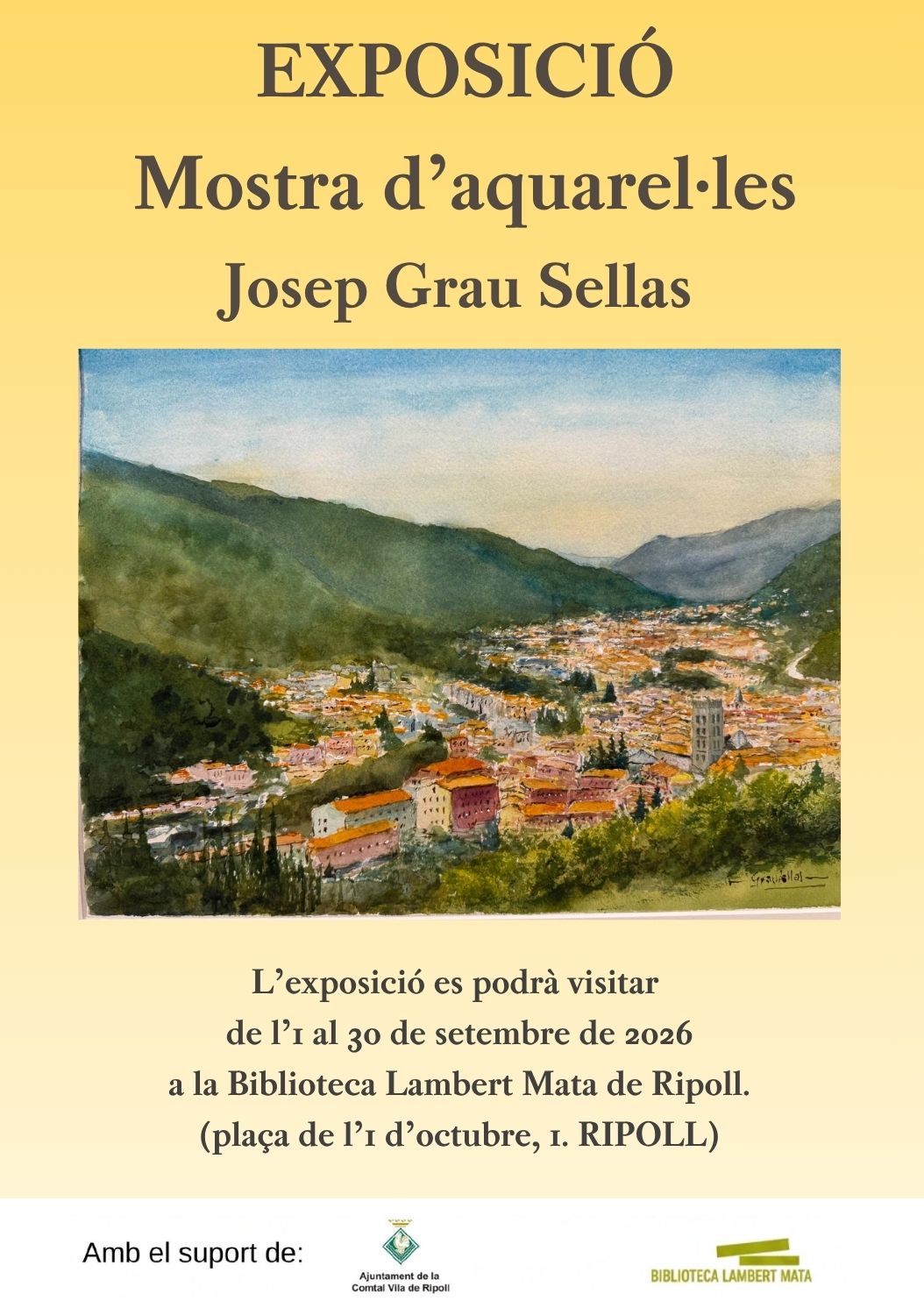 Cartell exposició setembre 2026 a Ripoll