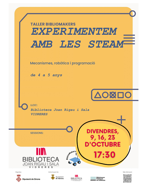BIBLIOMAKERS: Experimentem amb les Steam (mecanismes i robòtica)
