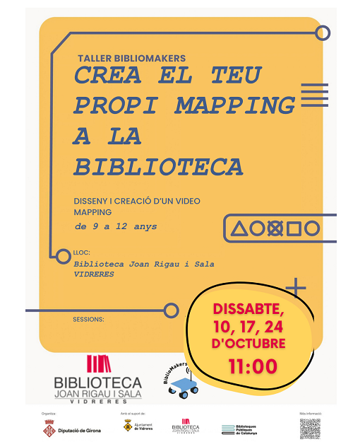 BIBLIOMAKERS: Mapping a la Biblioteca (disseny i creació d'un vídeo mapping)
