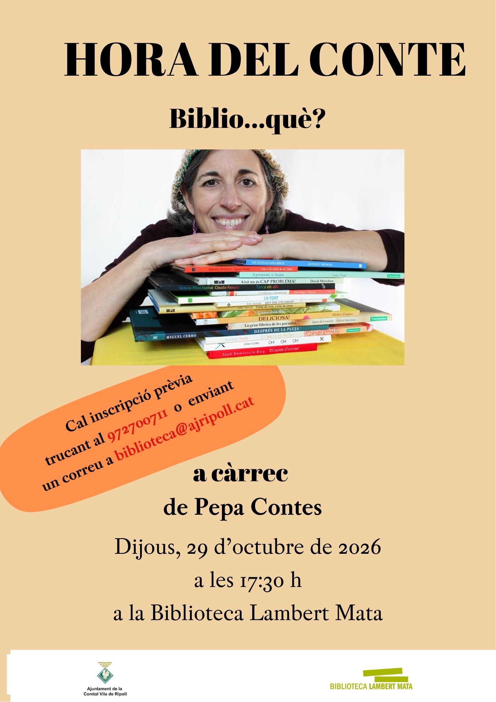 Cartell Hora del conte octubre  2026 a Ripoll