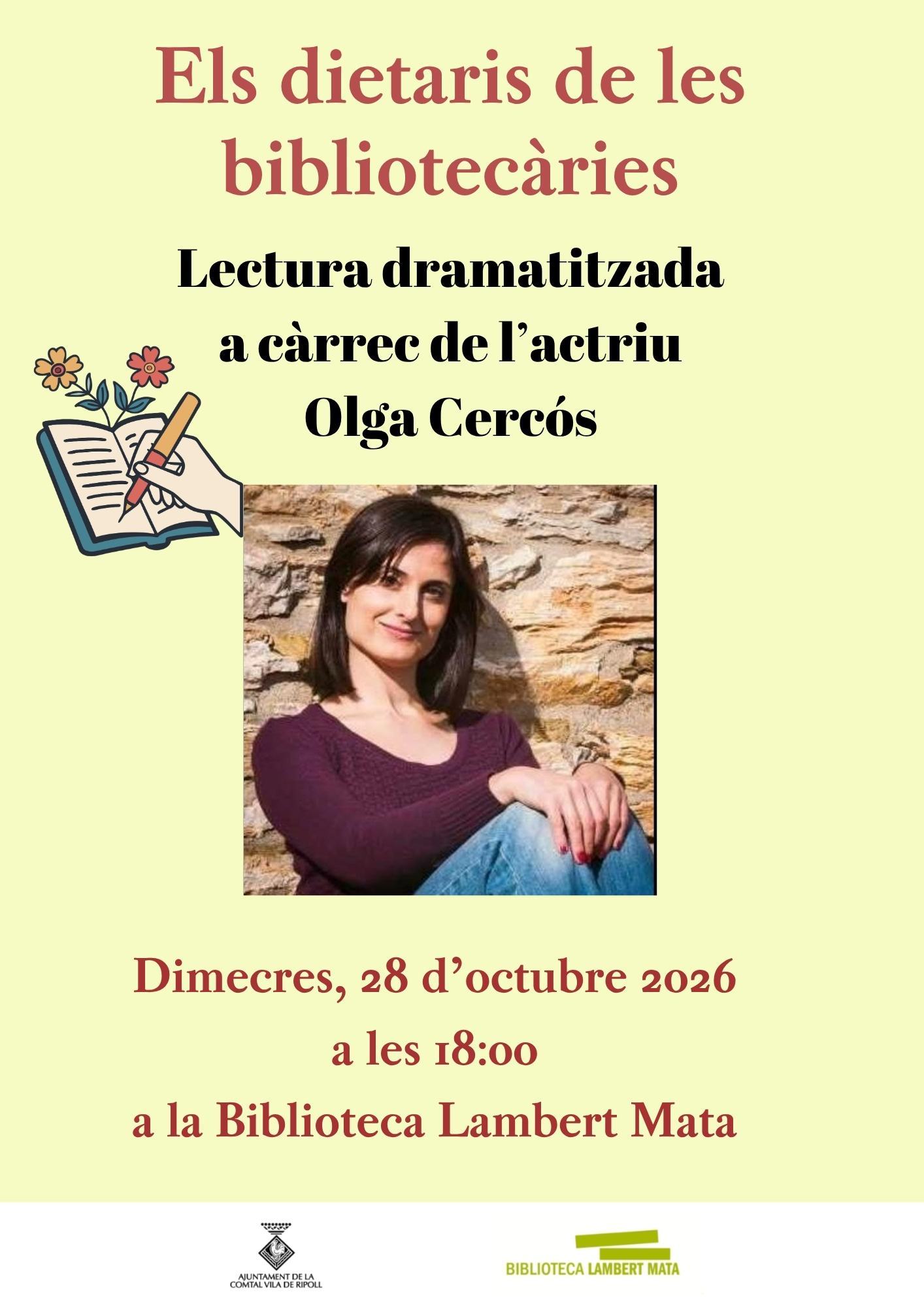 Cartell els dietaris de les bibliotecàries